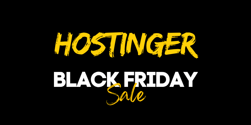 Hostinger Black Friday Sale 2026